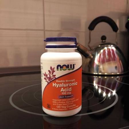 Now Foods, Hyaluronic Acid, Double Strength, 100 mg, 120 Veg Capsules Review