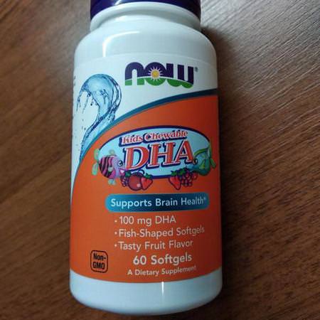 Now Foods, Kid's Chewable DHA, Fruit Flavor, 60 Softgels Review