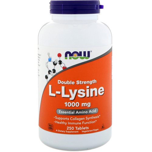 Now Foods, L-Lysine, 1000 mg, 250 Tablets Review