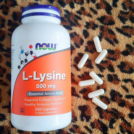 Supplements Amino Acids L-Lysine Healthy Lifestyles Now Foods
