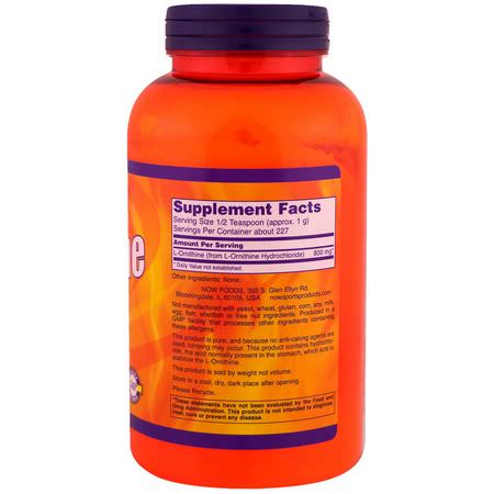L-Ornithine, Amino Acids, Supplements