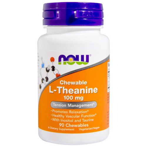Now Foods, L-Theanine, 100 mg, 90 Chewables Review