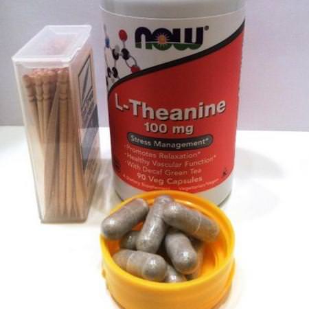 Now Foods Supplements Amino Acids L-Theanine