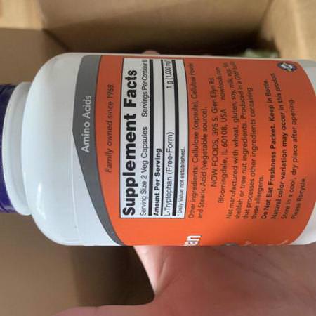 Now Foods, L-Tryptophan, 500 mg, 120 Veg Caps Review