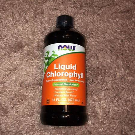 Now Foods, Liquid Chlorophyll, Mint Flavor, 16 fl oz (473 ml) Review