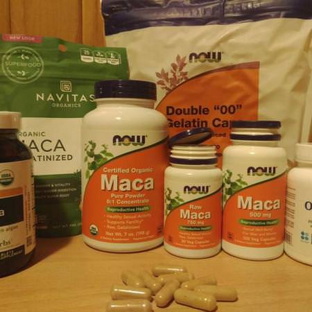 Herbs Homeopathy Maca Vegetarian Now Foods