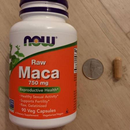 Now Foods, Maca, Raw, 750 mg, 90 Veg Capsules Review