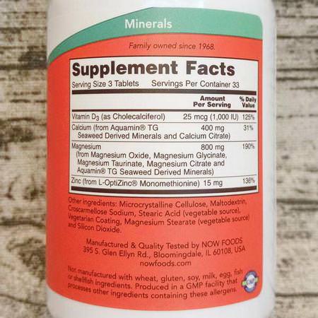 Now Foods Supplements Minerals Calcium
