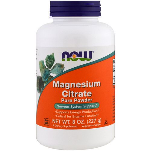 Now Foods, Magnesium Citrate Pure Powder, 8 oz (227 g) Review