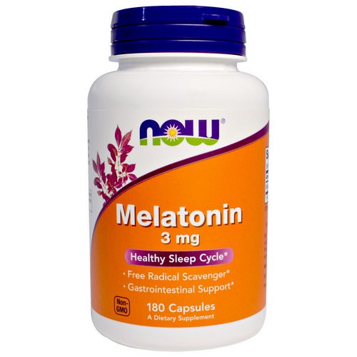 Now Foods, Melatonin, 3 mg, 180 Capsules Review