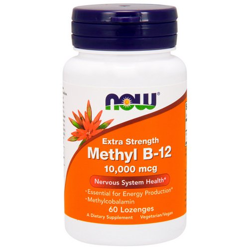 Now Foods, Methyl B-12, Extra Strength, 10,000 mcg, 60 Lozenges Review