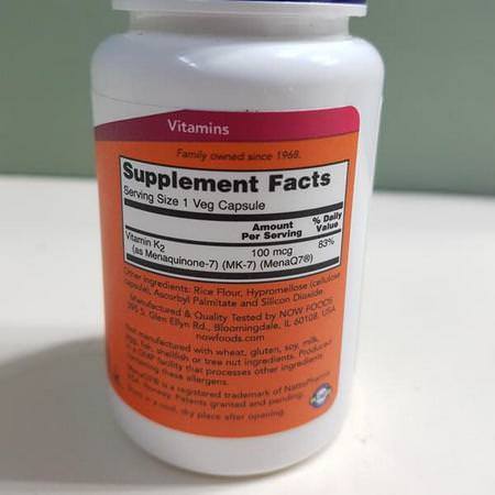 Now Foods, MK-7 Vitamin K-2, 100 mcg, 120 Veg Capsules Review