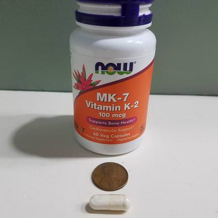 Now Foods, MK-7 Vitamin K-2, 100 mcg, 60 Veg Capsules Review