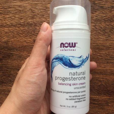 Now Foods, Natural Progesterone, Liposomal Skin Cream, Unscented, 3 oz (85 g) Review