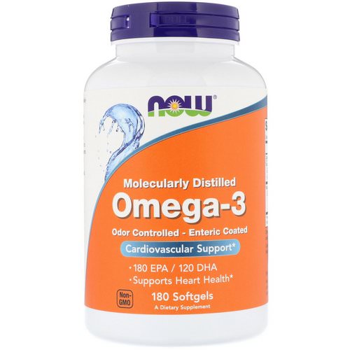 Now Foods, Omega-3, 180 Softgels Review