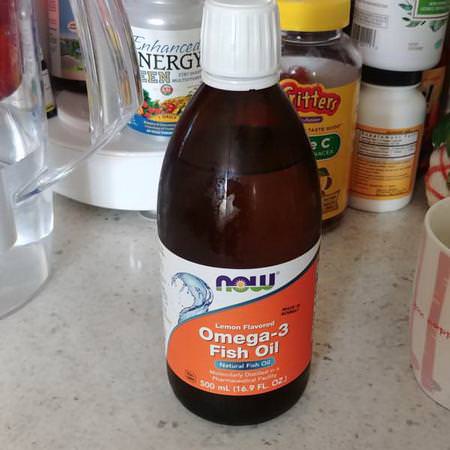 Now Foods, Omega-3 Fish Oil, Lemon Flavored, 7 fl oz (200 ml) Review