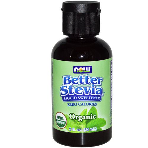 Now Foods, Organic Better Stevia, Zero-Calorie Liquid Sweetener, 2 fl oz (60 ml) Review