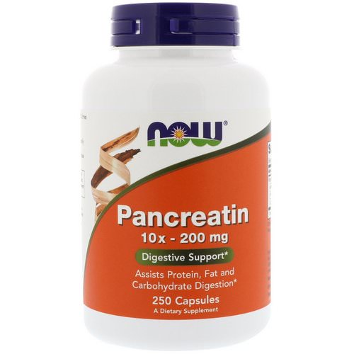 Now Foods, Pancreatin, 10X - 200 mg, 250 Capsules Review