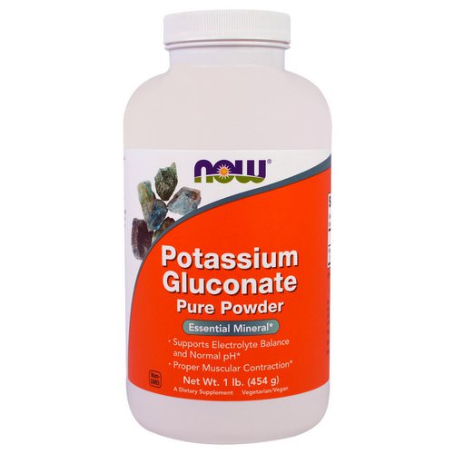 Now Foods, Potassium Gluconate Pure Powder, 1 lb (454 g) Review