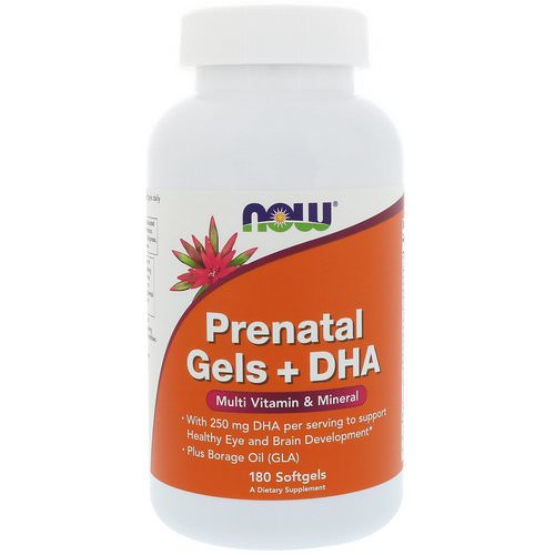 Now Foods, Prenatal Gels + DHA, 180 Softgels Review