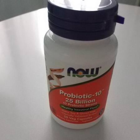 Now Foods, Probiotic-10, 25 Billion, 50 Veg Capsules Review