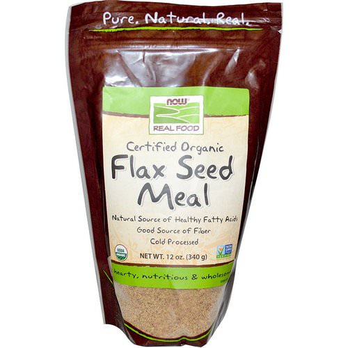 Now Foods, Real Food, Certified Organic, Flax Seed Meal, 12 oz (340 g) Review