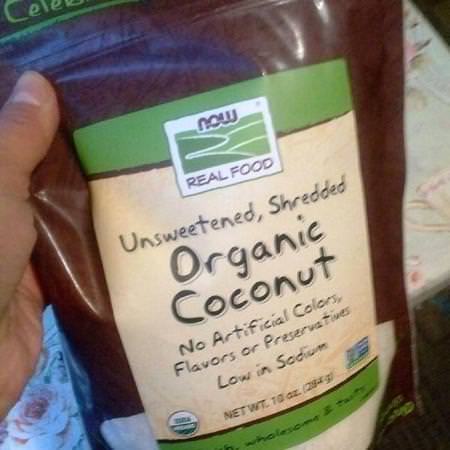 Real Food, Organic Coconut, Unsweetened, Shredded