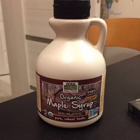 Grocery Honey Sweeteners Maple Syrup Now Foods