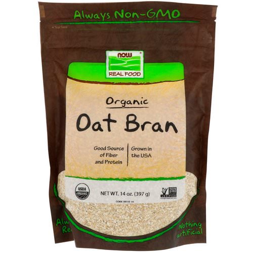 Now Foods, Real Food, Organic Oat Bran, 14 oz (397 g) Review