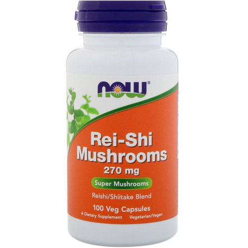 Now Foods, Rei-Shi Mushrooms, 270 mg, 100 Veg Capsules Review