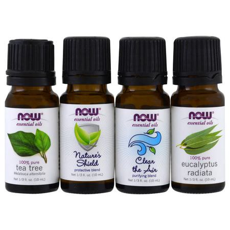 Now Foods, Energize, Uplift Oil Blends, Purify, Cleanse Oil Blends