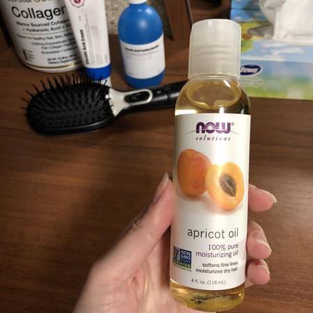 Now Foods, Solutions, Apricot Oil, 16 fl oz (473 ml) Review