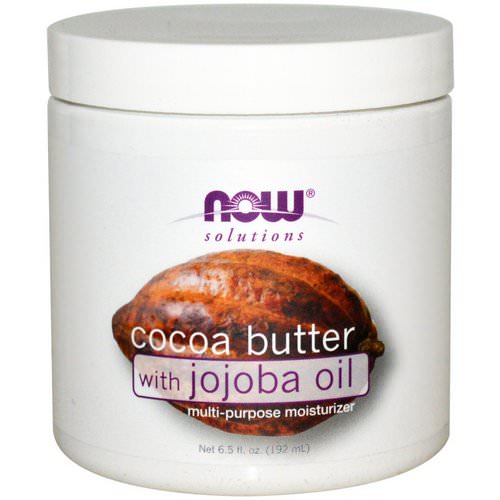 Now Foods, Solutions, Cocoa Butter, with Jojoba Oil, 6.5 fl oz (192 ml) Review