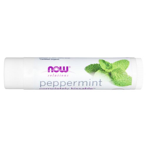 Now Foods, Solutions, Completely Kissable, Organic Lip Balm, Peppermint, 0.15 oz (4.25 g) Review