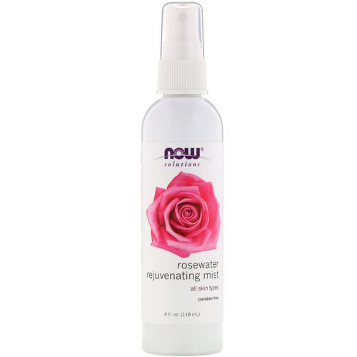 Now Foods, Solutions, Rosewater Rejuvenating Spray, 4 fl oz (118 ml) Review