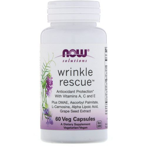 Now Foods, Solutions, Wrinkle Rescue, 60 Veg Capsules Review