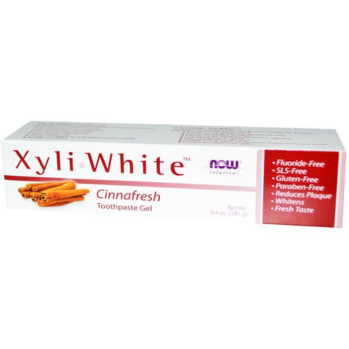 Now Foods, Solutions, Xyliwhite, Toothpaste Gel, Cinnafresh, 6.4 oz (181 g) Review