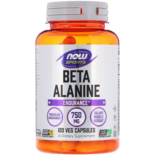Now Foods, Sports, Beta-Alanine, Endurance, 750 mg, 120 Veg Capsules Review