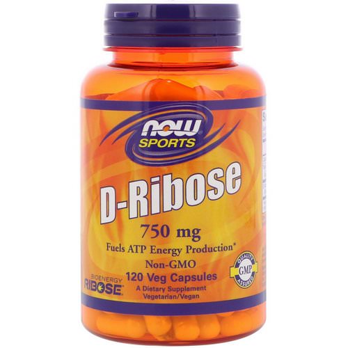Now Foods, Sports, D-Ribose, 750 mg, 120 Veg Capsules Review