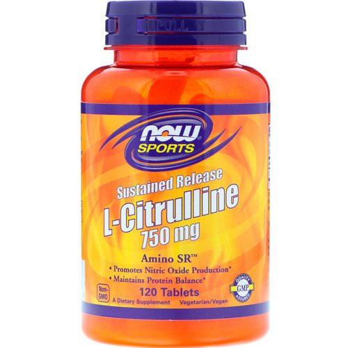 Now Foods, Sports, L-Citrulline, Sustained Release, 750 mg, 120 Tablets Review