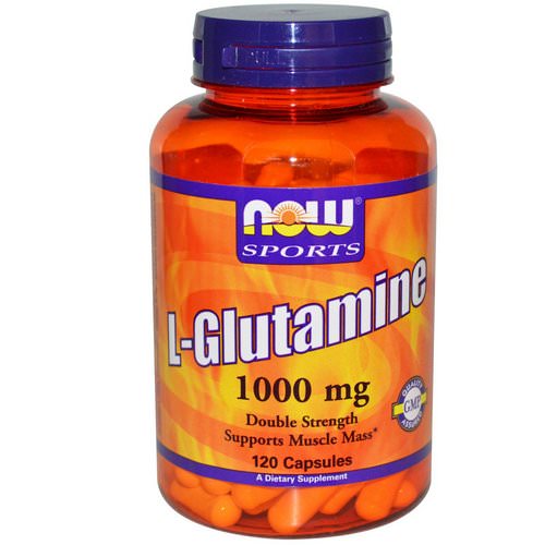 Now Foods, Sports, L-Glutamine, Double Strength, 1,000 mg, 120 Capsules Review