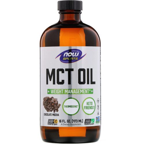 Now Foods, Sports, MCT Oil, Chocolate Mocha, 16 fl oz (473 ml) Review