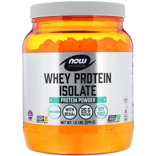 Now Foods, Sports, Whey Protein Isolate, Unflavored, 1.2 lbs (544 g) Review