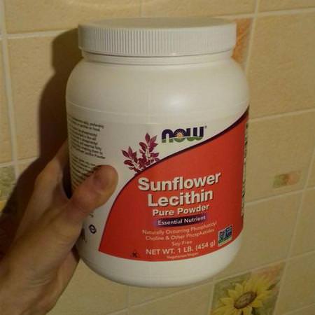 Now Foods, Sunflower Lecithin, Pure Powder, 1 lb (454 g) Review