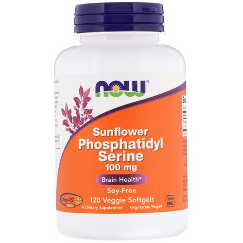 Now Foods, Sunflower Phosphatidyl Serine, 100 mg, 120 Veggie Softgels Review