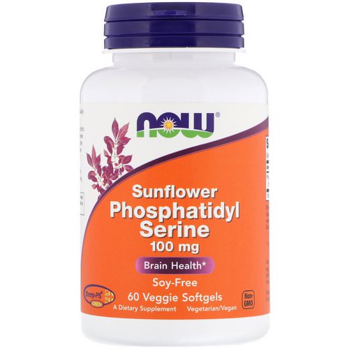 Now Foods, Sunflower Phosphatidyl Serine, 100 mg, 60 Veggie Softgels Review