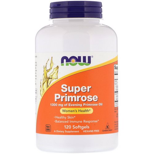 Now Foods, Super Primrose, Evening Primrose Oil, 1300 mg, 120 Softgels Review