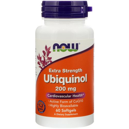 Now Foods, Ubiquinol, 200 mg, Extra Strength, 60 Softgels Review