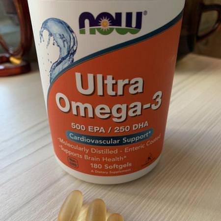 Now Foods, Ultra Omega-3, 500 EPA/250 DHA, 180 Softgels Review