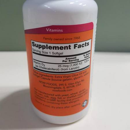 Supplements Vitamins Vitamin D D3 Cholecalciferol Now Foods